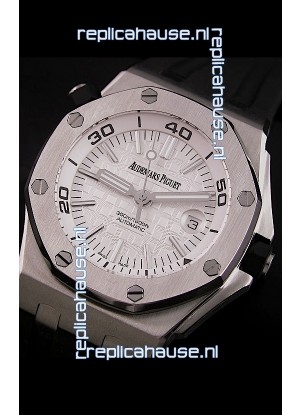 Audemars Piguet Royal Oak Scuba Swiss Watch in White Dial