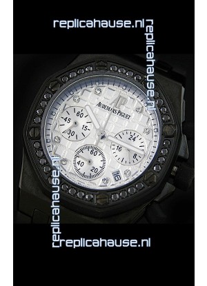 Audemars Piguet Royal Oak Offshore Lady Alinghi Swiss Watch in White Dial
