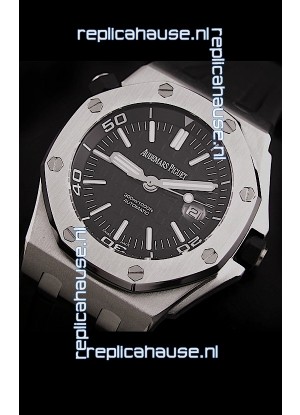 Audemars Piguet Royal Oak Scuba Swiss Watch in Black Dial