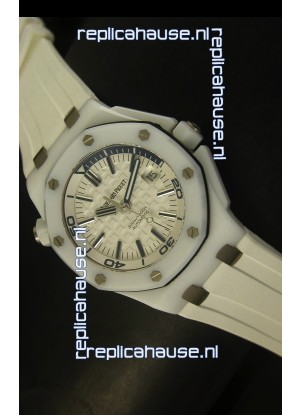 Audemars Piguet Royal Oak Diver White Ceramic - 1:1 Mirror Replica Watch