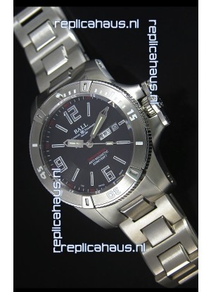 Ball Hydrocarbon Spacemaster Automatic Replica Day Date Watch in Black Dial - Original Citizen Movement 