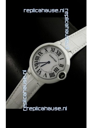 Cartier Ballon de Ladies Replica Watch in White Dial