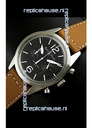 Bell and Ross BR126 Vintage Swiss Quartz Watch in Steel Case
