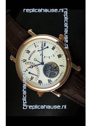 Breguet Retrograde Day/Date Japanese Automatic Watch with Tourbillon
