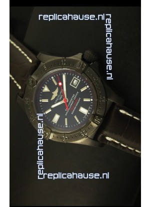Breitling Seawolf PVD Coated Swiss Watch - Stick Markers