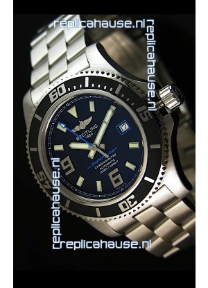 Breitling SuperOcean Abyss Swiss Replica Watch - 1:1 Mirror Replica - 44MM Blue Markers