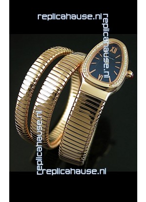 Bvlgari Serpenti Ladies Watch in Japanese Quartz Movement - Diamonds Bezel