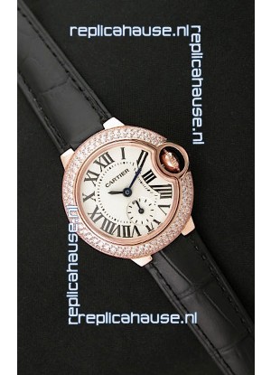Cartier Swiss Ladies Replica Watch in Rose Gold Casing