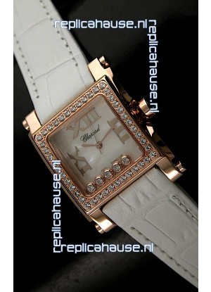 Chopard Happy Sport Swiss Replica Watch in Shell White Dial