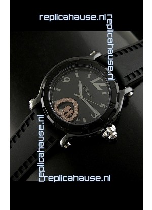 Chopard Limited Edition Swiss Replica Watch in Black Strap