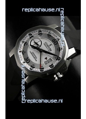 Corum Admiral's Cup Japanese Replica Watch in White Dial