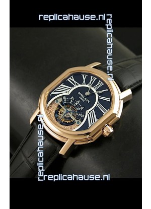 Daniel Roth Classic Tourbillon Swiss Watch in Black Strap