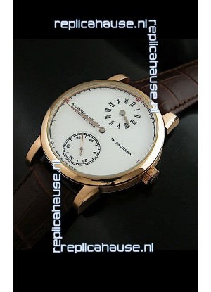 A. Lange & Sohne Glashutte In Sachskn Classic Replica Rose Gold Watch