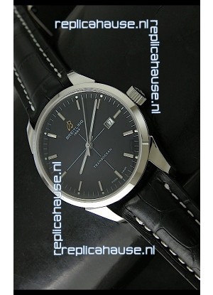 Breitling Transocean Stainless Steel Swiss Watch Black Dial