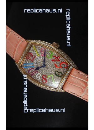 Franck Muller Master of Complications Casablanca Ladies Watch in Rose Gold Case 