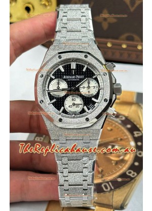 Audemars Piguet Royal Oak Chronograph 26239OR Frosted Black Dial Super Clone Watch 