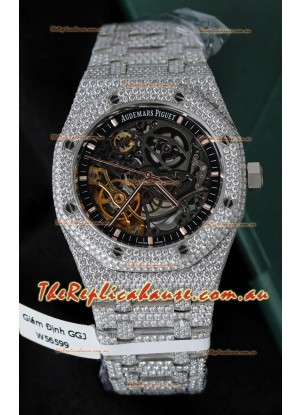 Audemars Piguet Royal Oak Super Clone Openworked ICED-OUT Edition Watch 