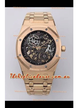 Audemars Piguet Super Clone Royal Oak Jumbo Extra-Thin Rose Gold Casing Watch 