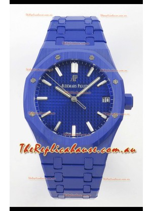 Audemars Piguet Royal Oak Super Clone 15500 Blue Ceramic Casing Watch 