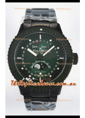 Blancpain Bathyscaphe Ceramic Casing Superclone Watch in Green Dial 