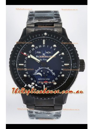 Blancpain Bathyscaphe Ceramic Casing Superclone Watch in Blue Dial 