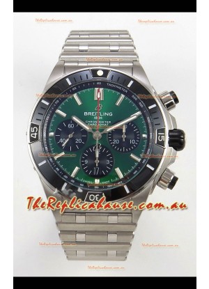 Breitling Chronomat Super Clone B01 42 Edition Swiss 904L Steel Watch Green Dial