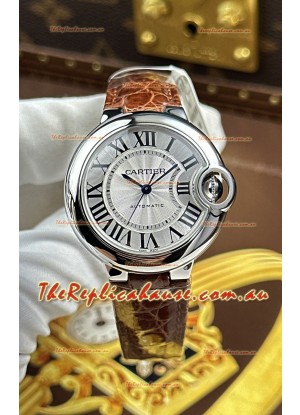 Ballon De Cartier Swiss Automatic 1:1 Mirror Quality 33MM in White Dial 