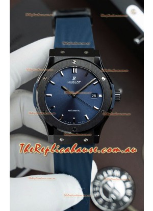 Hublot Classic Fusion Ceramic Casing Blue Dial Super Clone Swiss Replica 42MM