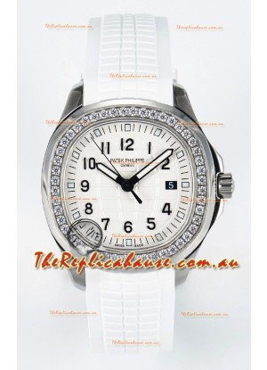 Patek Philippe Aquanaut 5267 White Dial Swiss Quartz Movement Replica Watch 