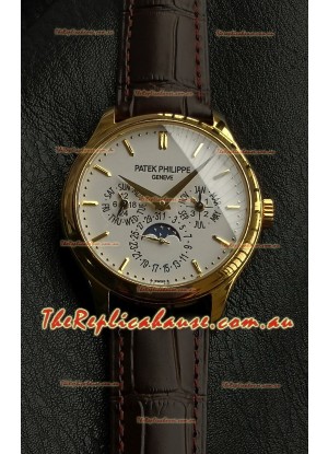 Patek Philippe Complications 5327G-001 Yellow Gold White Dial Swiss Replica