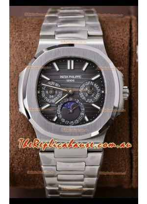 Patek Philippe Nautilus 5740 Perpetual Calendar Stainless Steel Grey Dial Swiss Replica Watch