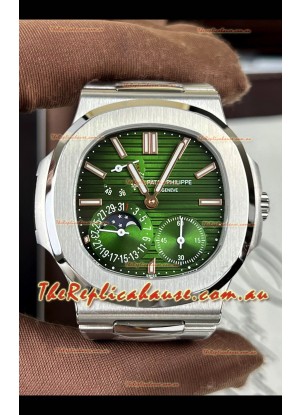 Patek Philippe Nautilus 5740 Perpetual Calendar Stainless Steel Green Dial Swiss Replica Watch