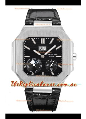 Patek Philippe Cubitus 5822 904L Steel Casing Black Dial Swiss Replica Watch