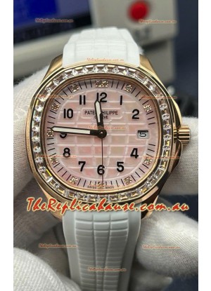 Patek Philippe Super Clone Aquanaut 5268R Rose Gold Automatic Pink Dial 38.8MM