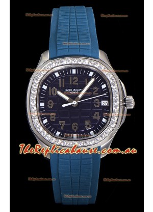 Patek Philippe Super Clone Aquanaut Stainless Steel Blue Dial 38.5MM Watch 