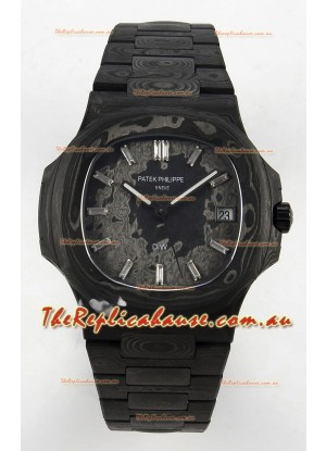Patek Philippe Nautilus 5711 DiW Black Carbon Dial 1:1 Mirror Swiss Replica Watch