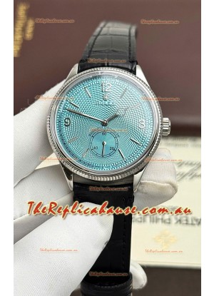 Rolex 1908 Perpetual Swiss Movement Replica Watch in Steel Casing Ice Blue Dial 