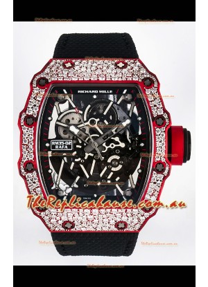 Richard Mille 035-02 Red NTPT Real Vaucher Movement Super Clone Watch 