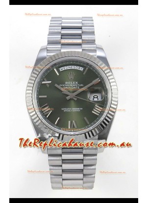 Rolex Day Date Super Clone Green Dial 40MM 188 Grams Swiss Replica watch 
