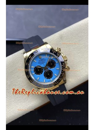 Rolex Daytona Super Clone 126518LN Yellow Gold Turquoise Dial Original Cal.4131 Movement