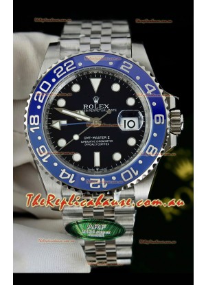 Rolex GMT Masters Super Clone Custom Ceramic Bezel Black Dial Watch 