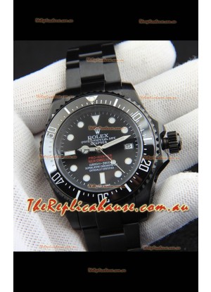 Rolex Sea Dweller Japanese Movement Replica Watch Black Dial 44MM