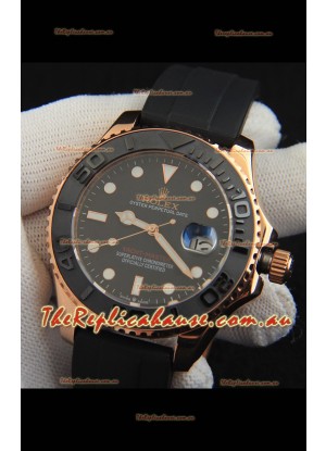 Rolex Yachtmaster Everrose Gold Japanese Replica Watch - 42MM