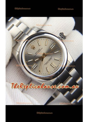 Rolex Oyster Perpetual Japanese Movement Replica Watch 36MM - Grey Dial