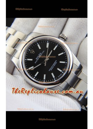 Rolex Oyster Perpetual Japanese Movement Replica Watch 39MM - Black Dial