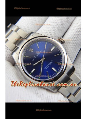 Rolex Oyster Perpetual Japanese Movement Replica Watch 39MM - Blue Dial