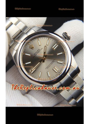 Rolex Oyster Perpetual Japanese Movement Replica Watch 41MM - Grey Dial