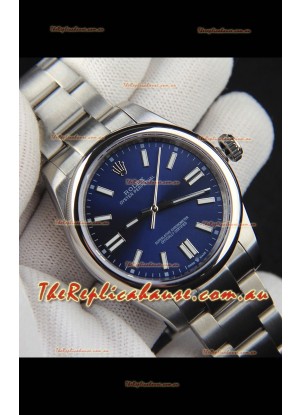 Rolex Oyster Perpetual Japanese Movement Replica Watch 41MM - Blue Dial