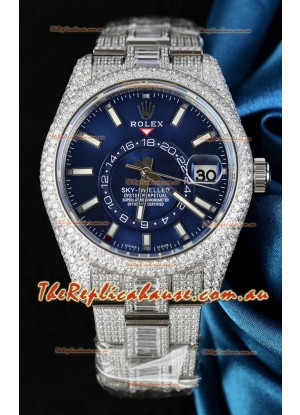 Rolex Sky-Dweller REF #m336934 Blue Dial Watch in 904L Steel Case - Super Clone Watch