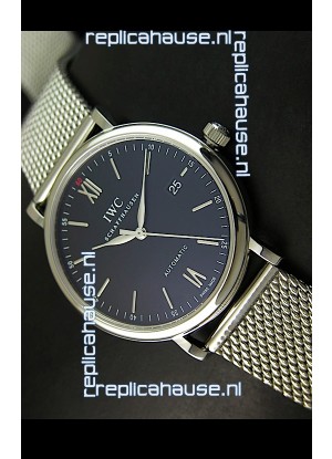 IWC Schaffhausen Swiss Replica Watch in Mesh Steel Strap